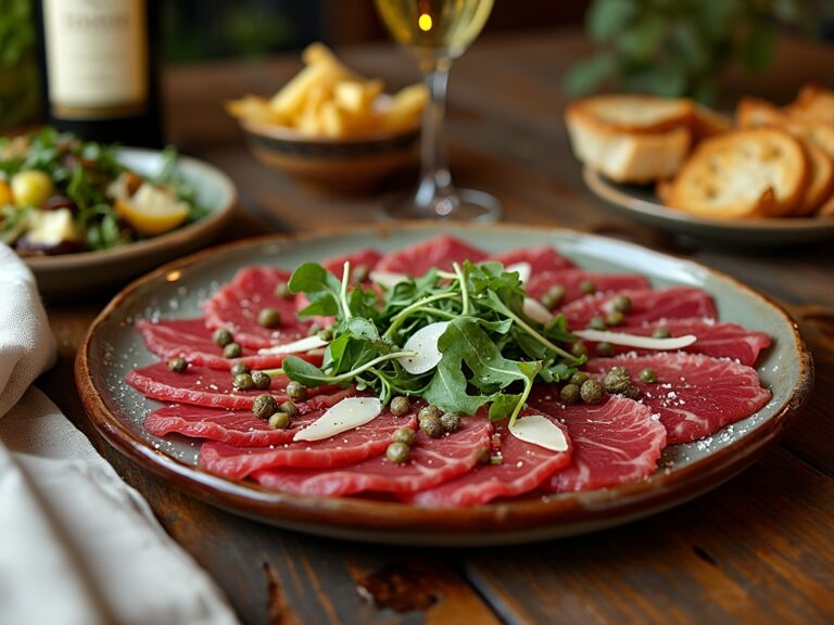 Quel accompagnement pour un carpaccio de boeuf