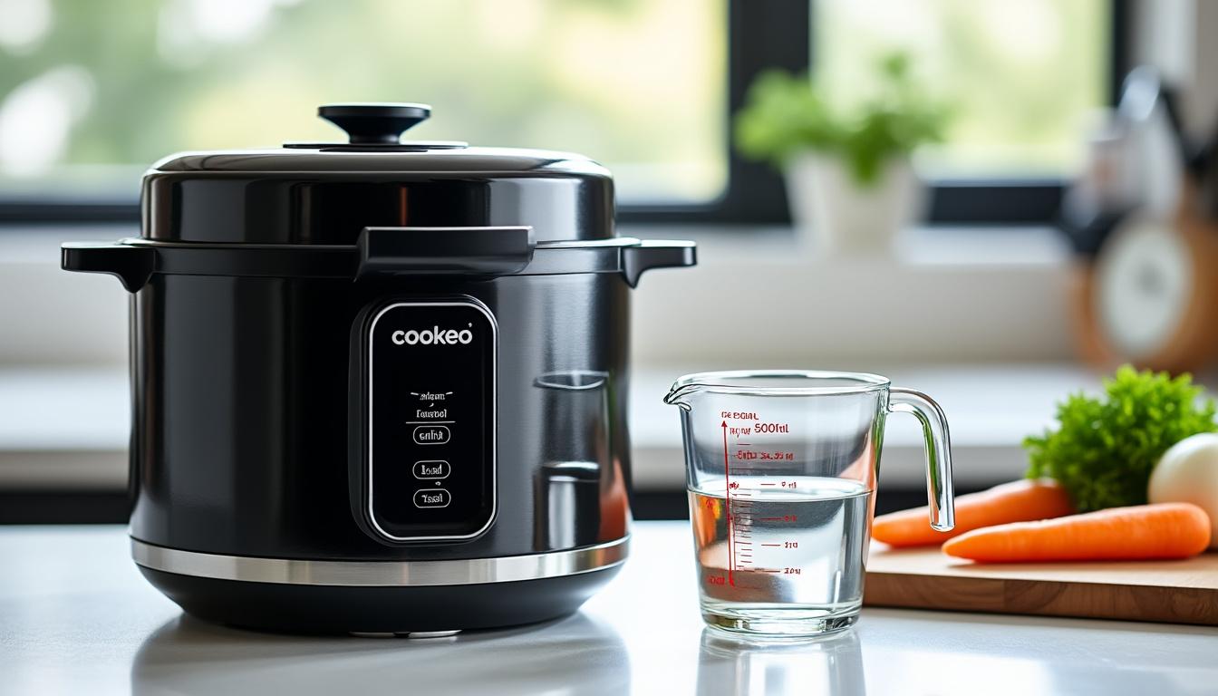 découvrez quelle quantité d'eau utiliser pour une cuisson sous pression parfaite avec votre cookeo, et réussissez toutes vos recettes en toute simplicité.