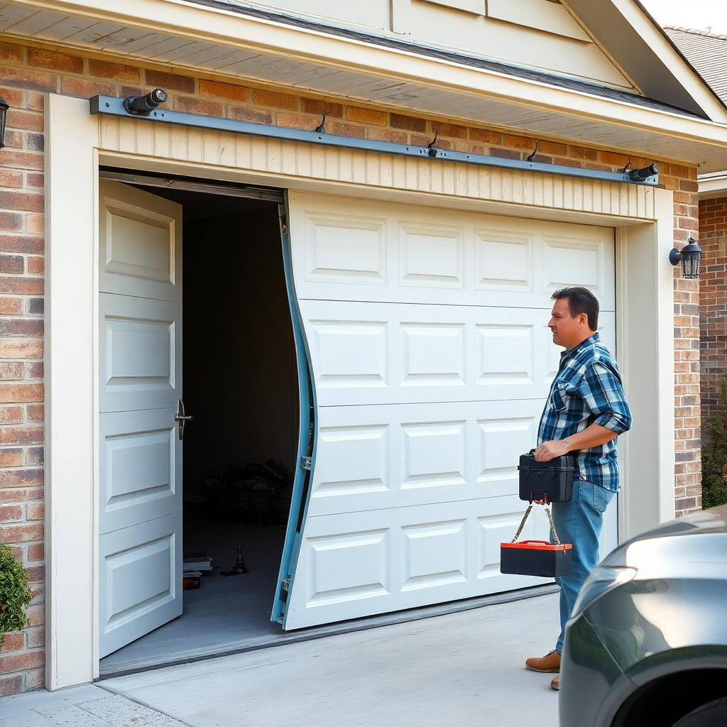 probleme porte de garage sectionnelle