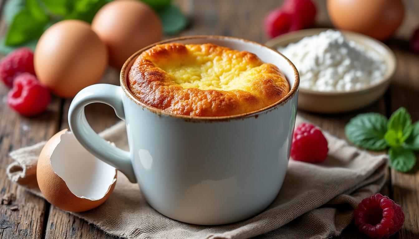 découvrez une recette simple et rapide de mug cake nature à préparer en seulement 5 minutes pour une pause gourmande express.