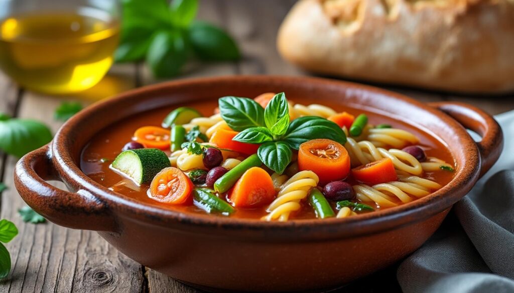 découvrez notre recette minestrone facile et rapide, une soupe italienne saine et savoureuse parfaite pour un repas équilibré et réconfortant.