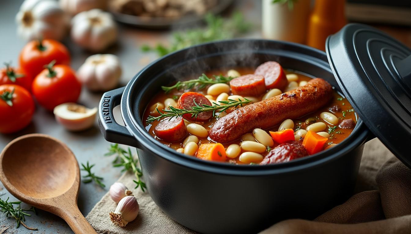 découvrez notre recette rapide et facile de cassoulet au cookeo, pour un plat traditionnel savoureux prêt en un rien de temps.