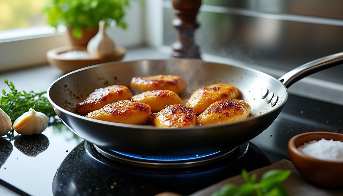 découvrez comment cuire des gésiers frais à la poêle grâce à notre guide rapide et nos astuces clés pour réussir une cuisson savoureuse et parfaite à chaque fois.