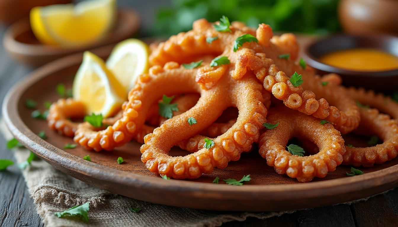 découvrez notre recette simple et savoureuse de poulpe frit croustillant, parfaite pour un apéritif ou un plat original qui ravira vos papilles.