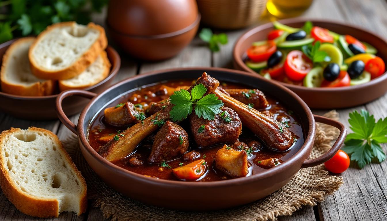 découvrez la recette traditionnelle andalouse du rabo de toro, un plat facile à préparer et riche en saveurs authentiques pour régaler toute la famille.