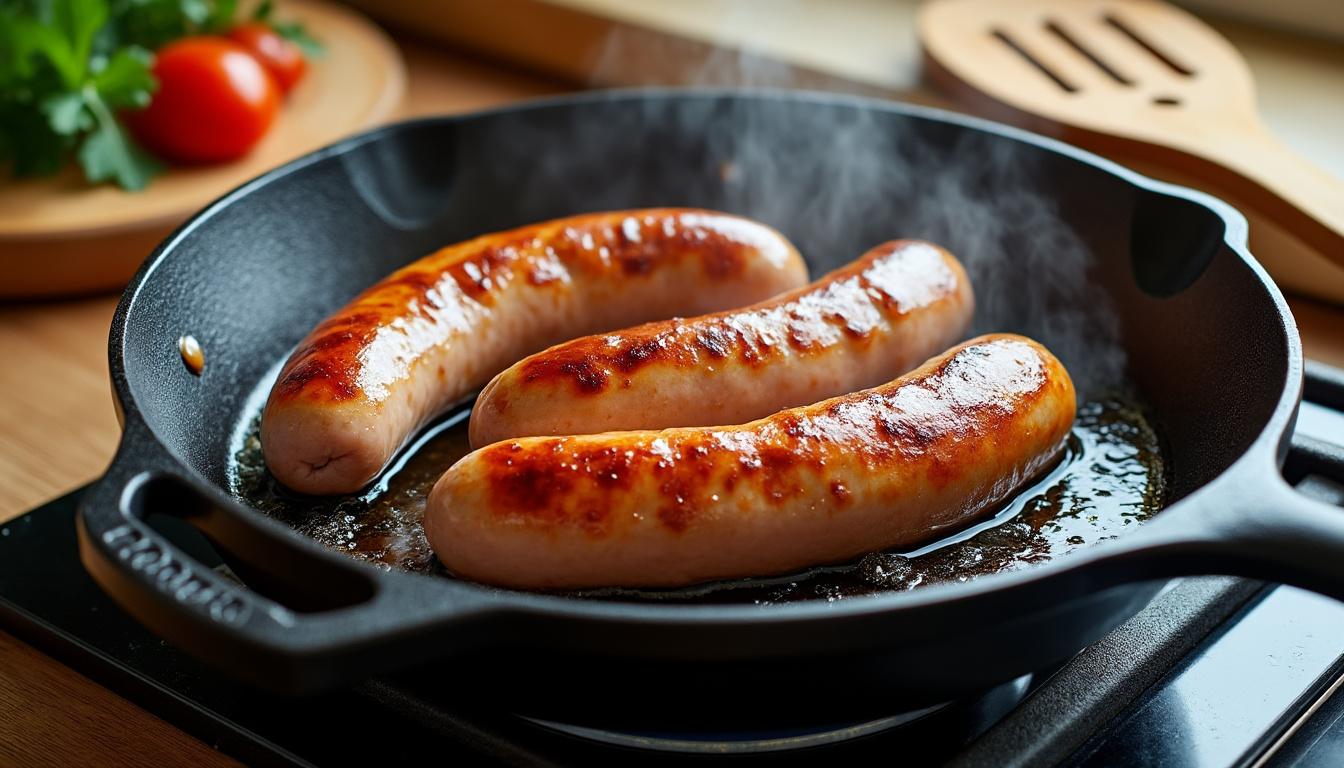 découvrez une méthode simple et rapide pour cuire les diots à la poêle, et savourez un plat traditionnel savoureux en quelques minutes.