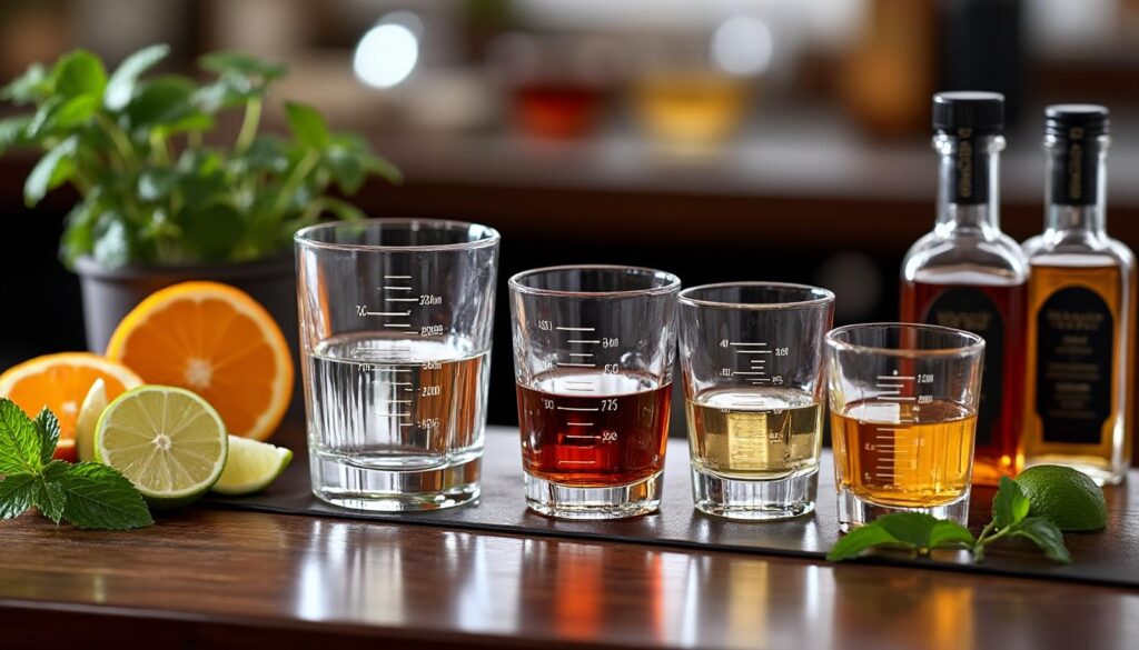 découvrez notre guide complet des doses standard pour cocktails et alcools, idéal pour préparer vos boissons avec précision et maîtriser les quantités.