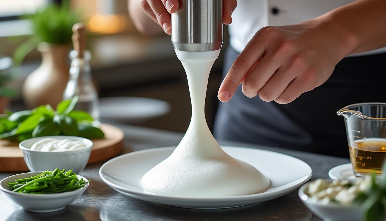 découvrez la recette et la technique de l'espuma pour réaliser une mousse culinaire légère et aérienne, idéale pour sublimer vos plats avec élégance.