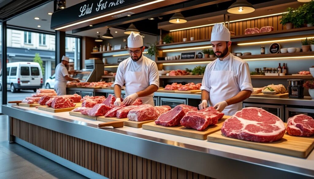 découvrez notre boucherie halal à nantes, proposant une viande de qualité supérieure avec un service de livraison rapide pour votre satisfaction.