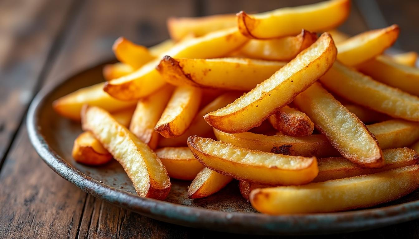 découvrez notre recette maison de frites à la graisse de bœuf, croustillantes et savoureuses, pour un plaisir gourmand à chaque bouchée.