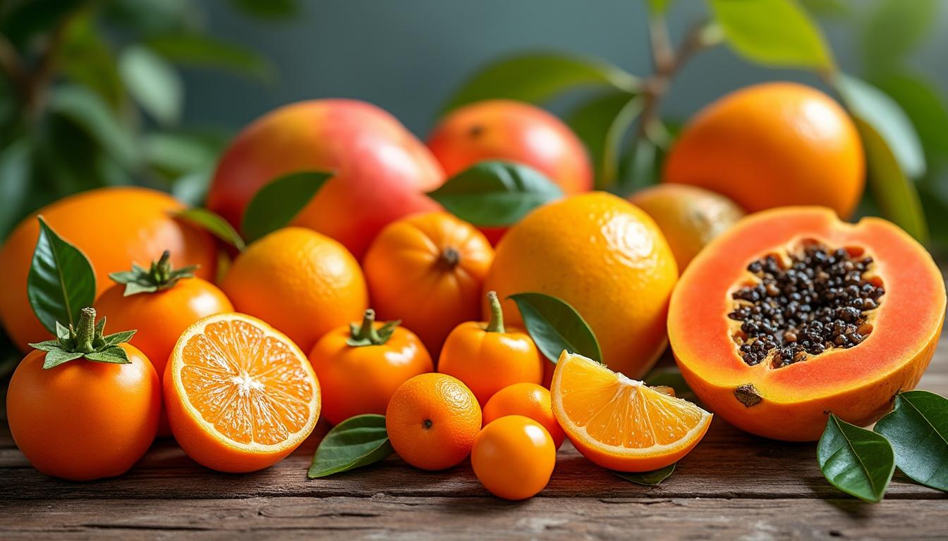 découvrez notre guide complet sur les fruits exotiques orange : découvrez leur liste, leurs saveurs uniques et leurs bienfaits essentiels pour la santé.