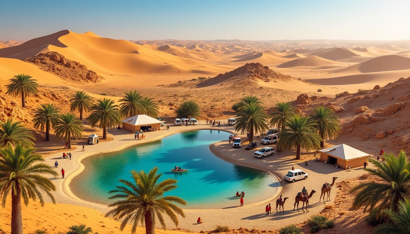 découvrez ksar ghilane en tunisie, une oasis unique avec une source chaude naturelle et une gamme d'activités passionnantes au cœur du désert.