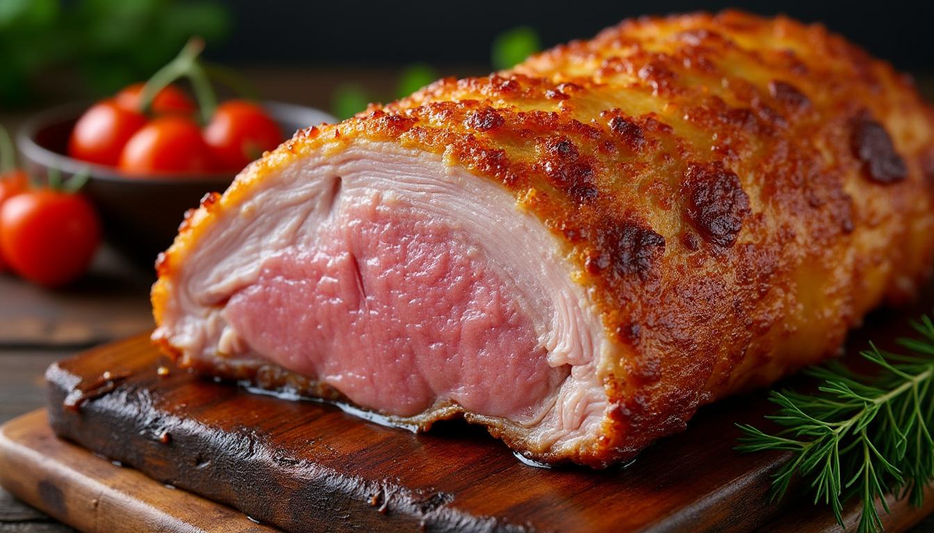 découvrez une recette rapide et facile de rôti de porc à l'air fryer, pour un plat juteux et savoureux à partager en toute simplicité.