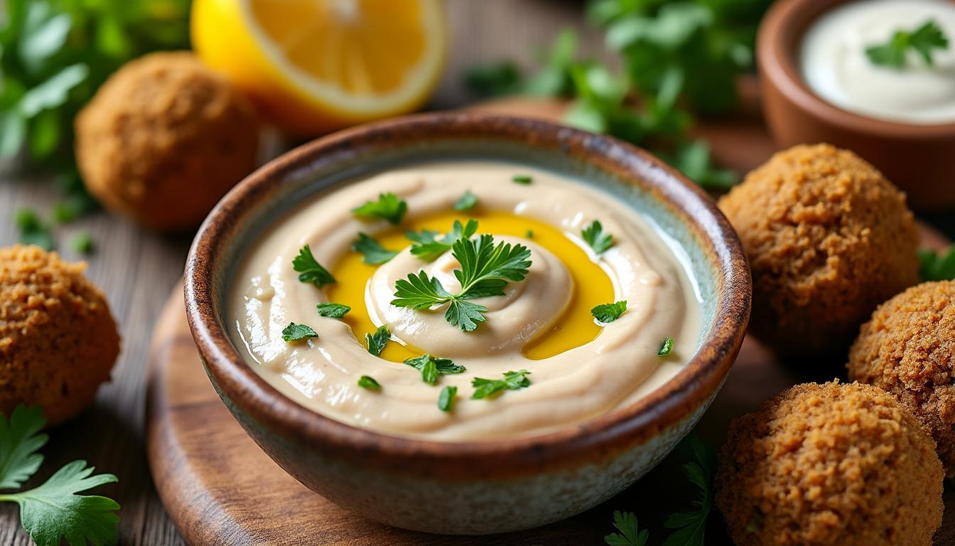 découvrez notre recette simple de sauce falafel maison à base de yaourt et tahini, parfaite pour accompagner vos falafels et régaler vos papilles.