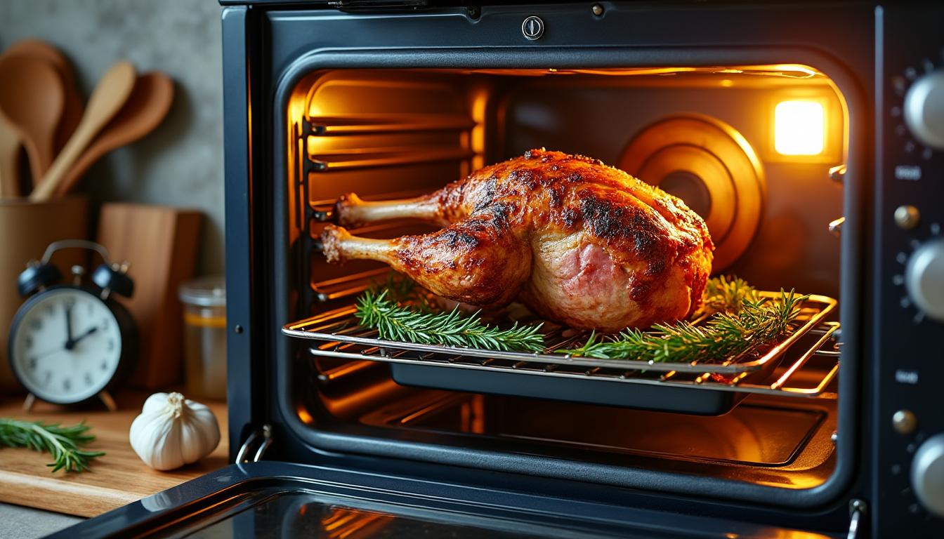 découvrez le guide pratique pour réussir la cuisson de votre gigot d'agneau au four avec chaleur tournante, pour une viande tendre et savoureuse à chaque fois.