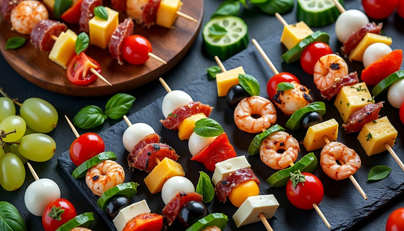découvrez 15 recettes gourmandes de brochettes apéro faciles et rapides à préparer pour régaler vos invités en toute simplicité.
