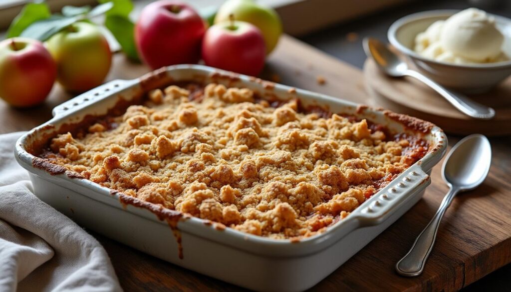 découvrez notre recette de crumble aux pommes facile et rapide à préparer, parfaite pour un dessert gourmand et simple à réaliser en quelques minutes.