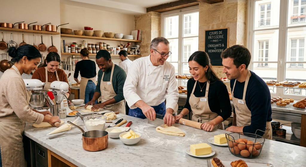 Cours de pâtisserie à Paris