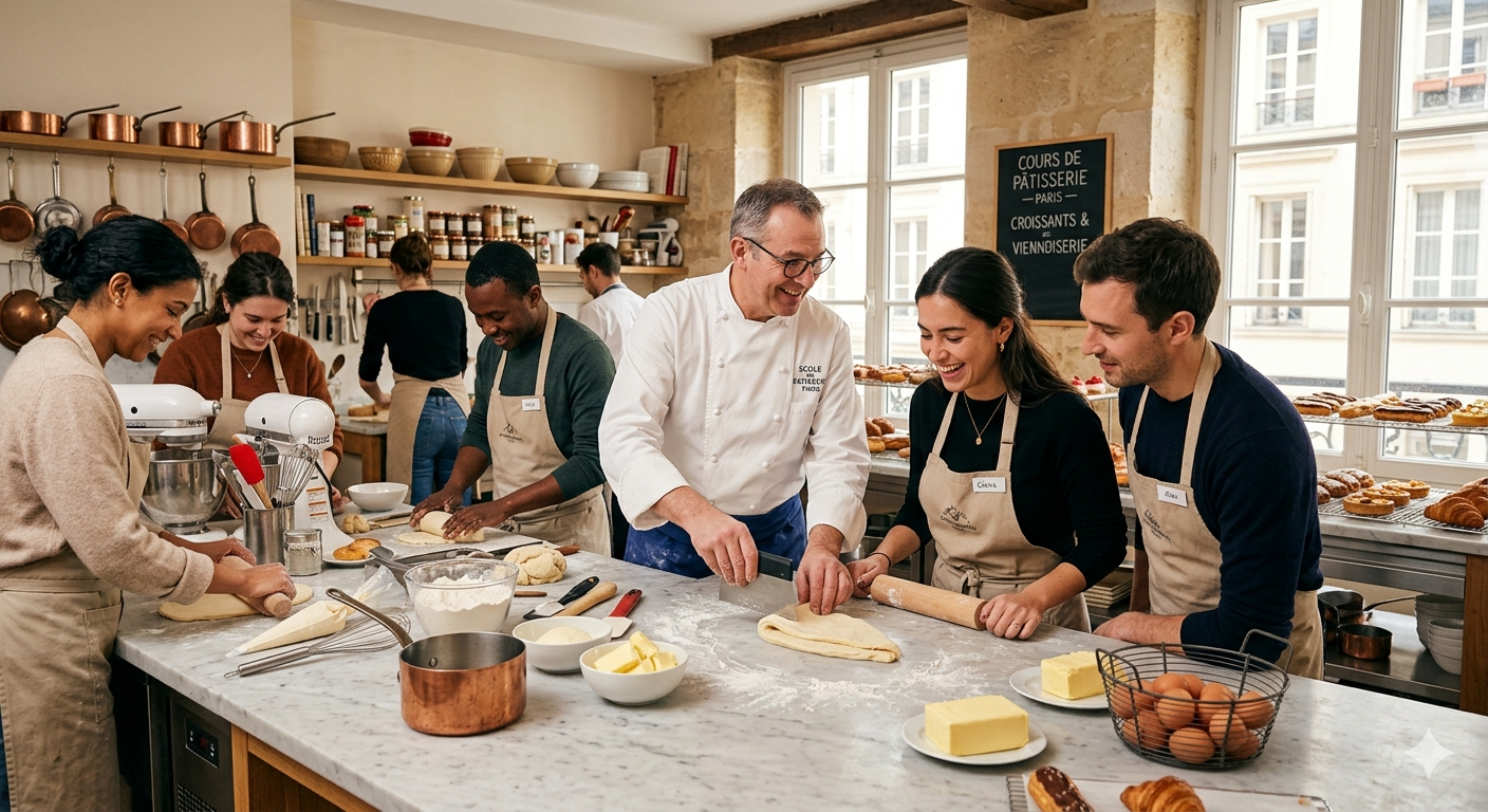 Cours de pâtisserie à Paris