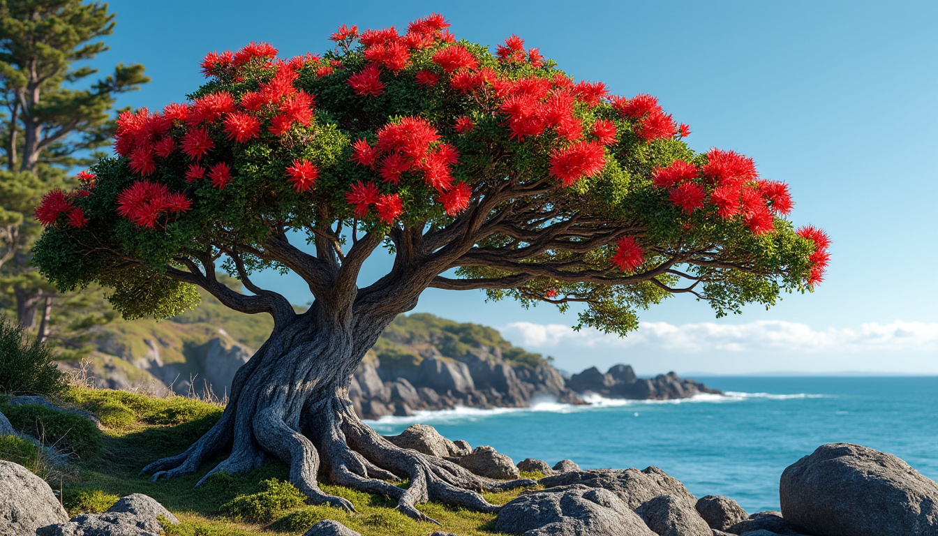 découvrez le pohutukawa, arbre emblématique de nouvelle-zélande, ses caractéristiques uniques et conseils pour sa culture et entretien.