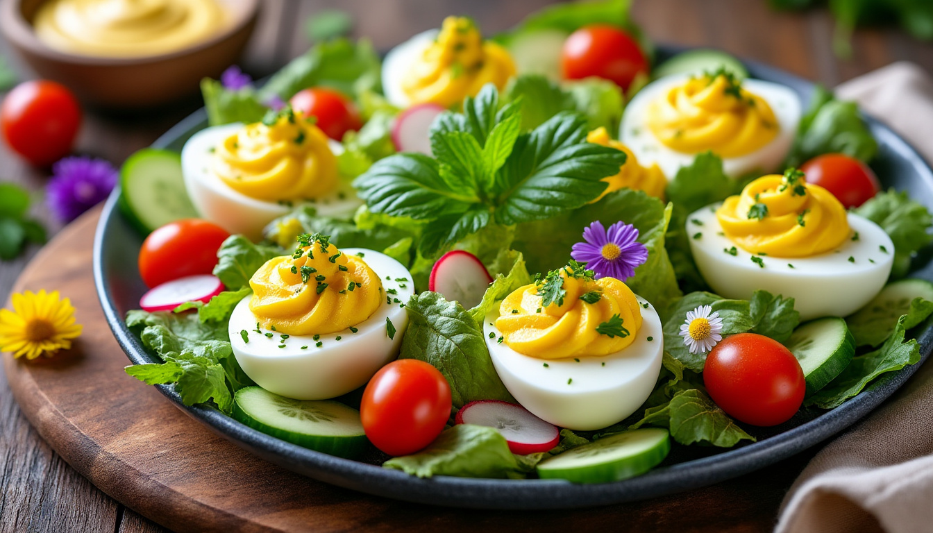 découvrez des idées fraîches et gourmandes pour accompagner vos œufs mimosa et sublimer ce classique de l'apéritif avec des saveurs originales et délicieuses.