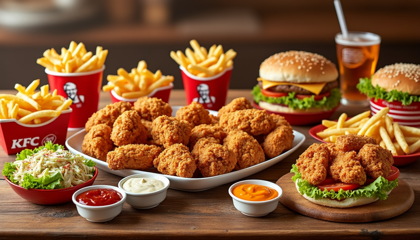découvrez le menu complet de kfc en france avec tous les plats délicieux et les offres spéciales disponibles. trouvez votre repas préféré dès maintenant !