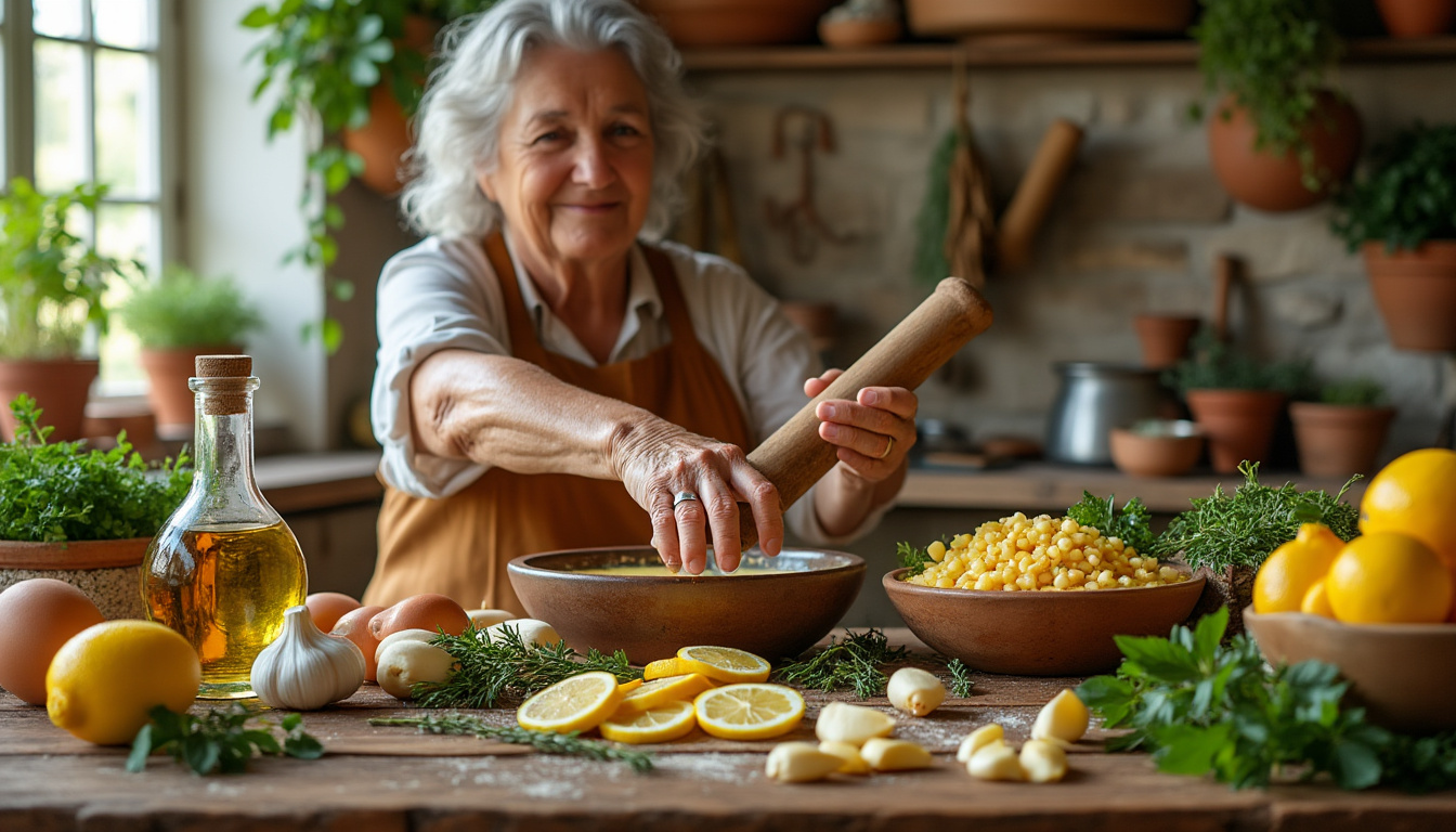 découvrez la recette authentique de l'aïoli grand-mère, une préparation traditionnelle provençale aux saveurs méditerranéennes, idéale pour accompagner vos plats estivaux.