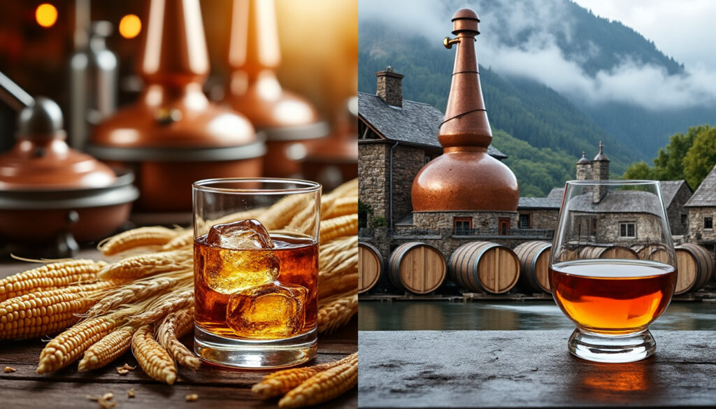 découvrez les différences entre le bourbon et le whisky, en explorant leur origine, leurs ingrédients et les saveurs qui les caractérisent.