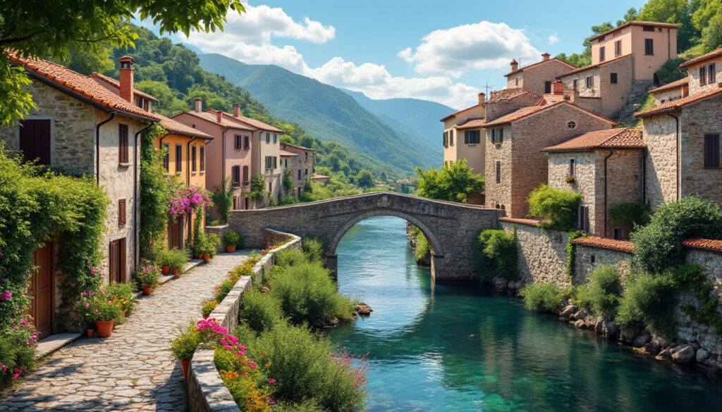 découvrez dolceacqua, un charmant village médiéval en italie. notre guide complet vous aidera à explorer ses ruelles pittoresques, son pont historique et ses richesses culturelles.