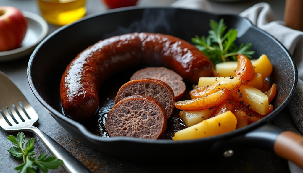 découvrez des techniques simples et des astuces efficaces pour cuire le boudin noir à la poêle, au four ou à l’eau, sans qu’il éclate.
