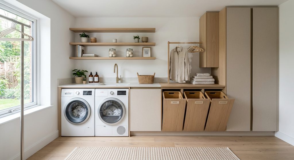 Réinventer la buanderie avec des meubles malins et élégants