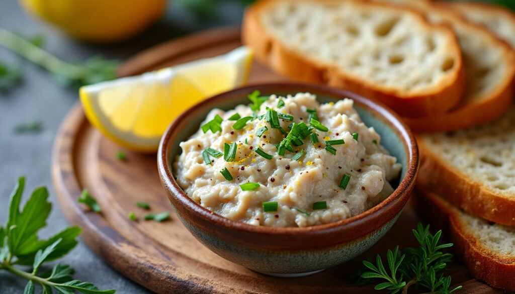 préparez des rillettes de thon au fromage blanc, une recette facile et rapide, idéale pour un apéritif frais et gourmand.